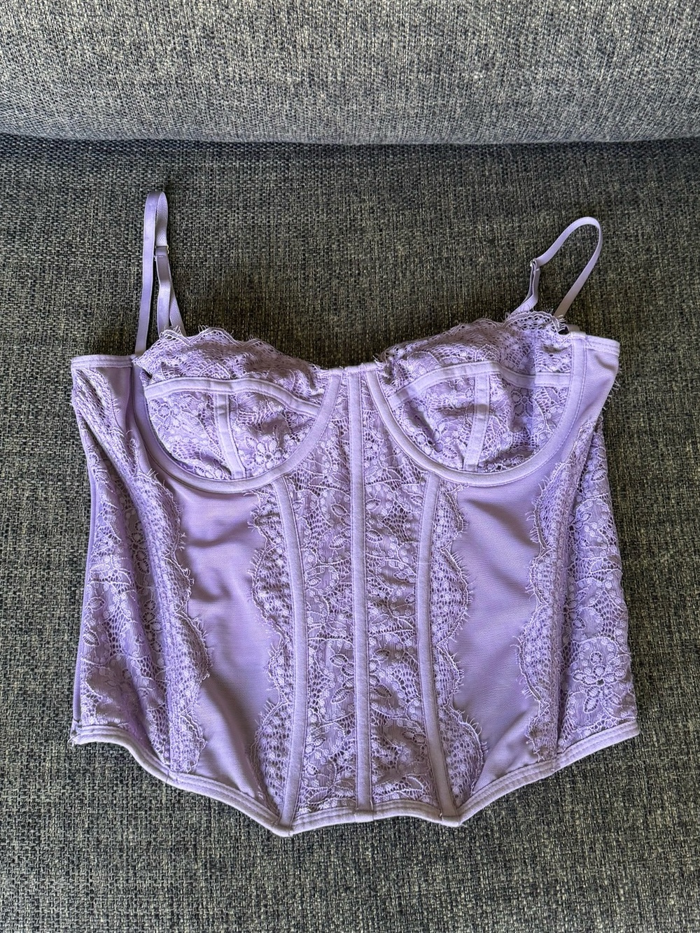 Urban Outfitters Out From Under Modern Love Purple Corset